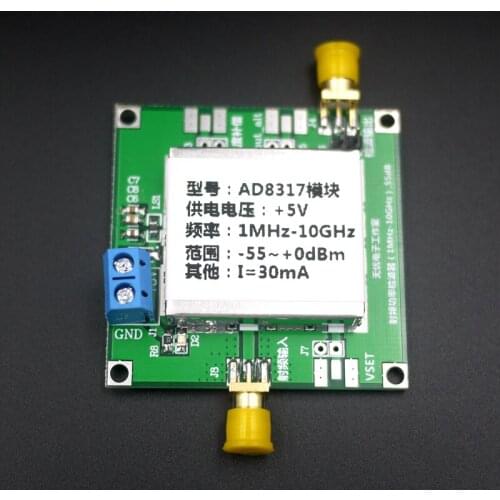 AD8317 Module RF power meter log detector power detection 1-10000MHz