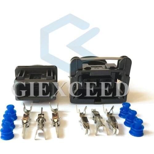 2 Sets 3 Pin 282191-1 / 282729-1 1-962581-1 3.5 Car Power Timer JPT Wire Connector Camshaft Position Plug Throttle For Toyota