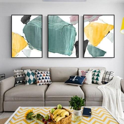 Frameless Nordic Living Room Decorative Painting Sofa Background Wall Hanging Painting Mural Porch Modern Restaurant Abstract