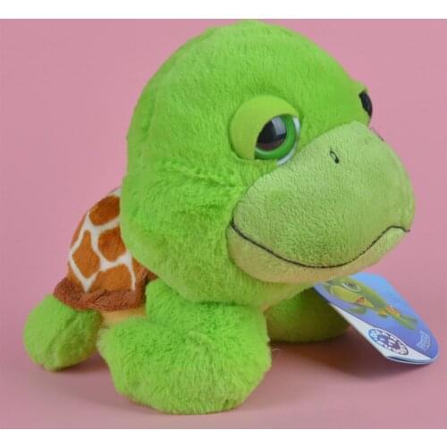 25cm Big Eyes Green Turtle Plush Toy, Baby Gift Kids Toy Wholesale with Free Shipping