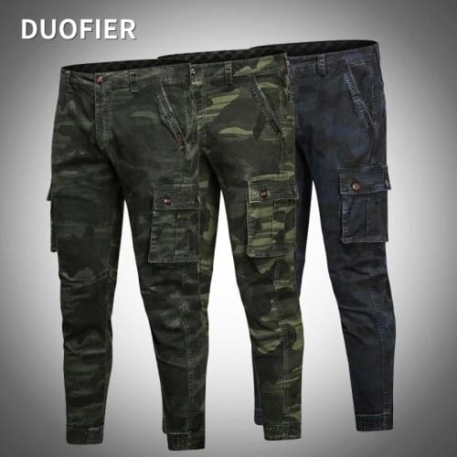 Men Camouflage Cargo Pants Casual Brand 2021 New Male Multi-pockets Military Tactical Jogger Cotton Trousers Streetwear Pants