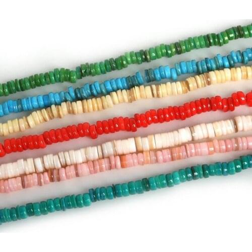 High Quality Dia.9mm Slice Beads Loose Spacer Beads Natural Sea Shell Chip Beads for DIY Jewelry & Craft Makings