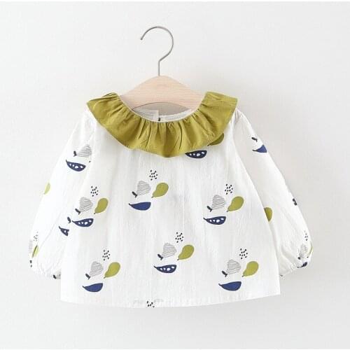 Baby Girls Clothes Kids Infant Dress Spring Children Cotton Tops Dress Toddler Fashion Long Sleeve Clothing Flower Dress