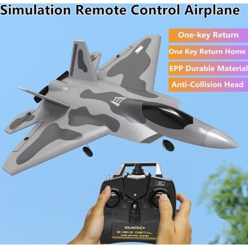 Highli Imitation Remote Control Airplane One Key Return Home One Key Rollover Aerobatics Anti-Collision Head Plane Model Kid Toy