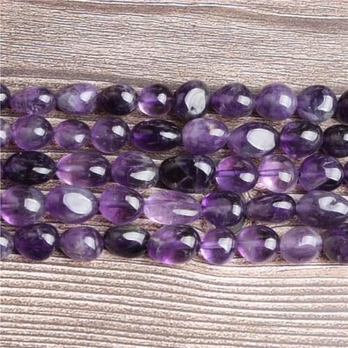 Lan li Fashion jewelry 6x8 mm 8x10 mm Amorphous amethysts loose beads DIY bracelet necklace and accessories