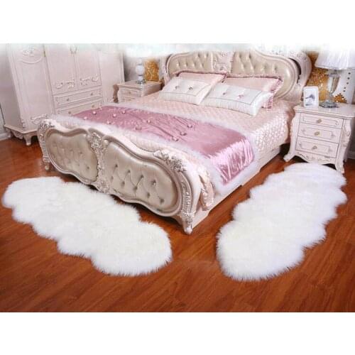 Soft Artificial Sheepskin Rug Chair Cover Bedroom Mat Artificial Wool Warm Hairy Carpet Seat Fur Area Rugs Home Decoration