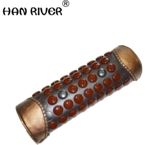 Jade germanium stone massage neck pillow improve the bodys blood circulation of cervical vertebra of magnetic therapy and healt