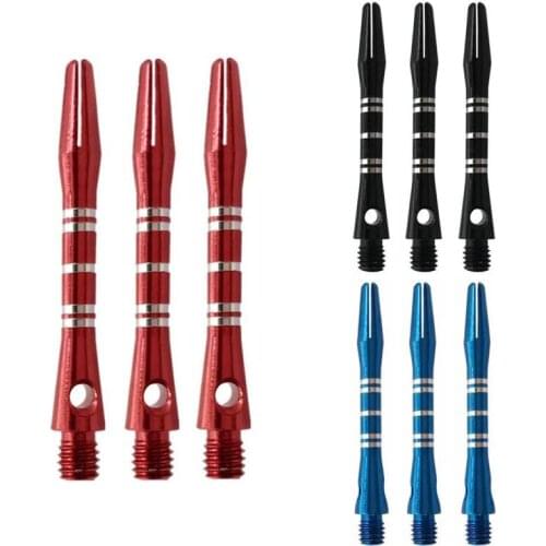 New 3 Pcs Universal Aluminium Alloy Dart Shafts 40mm Metal Stem Shafts Darts Rod 3 Colors Thread Darts Accessories 2021 Hot Sale