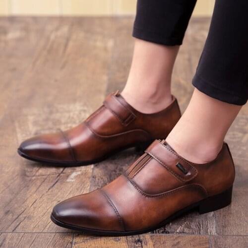 New Vintage Men Mix Colors Patchwork Brown Black Oxford Shoes Moccasins Driving Wedding Prom Gentleman Formal Footwear