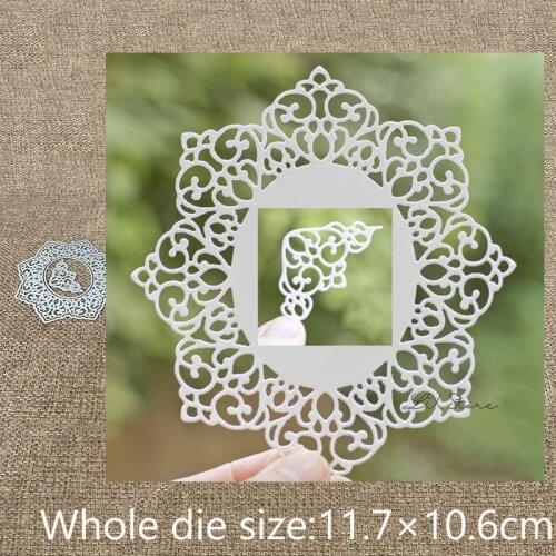 New Design Craft Metal Cutting Die 4pcs lace oval frame decoration scrapbook die cuts Album Paper Card Craft Embossing die cuts