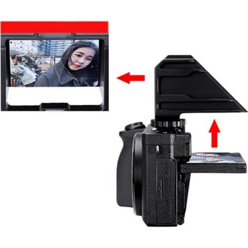 Portable Camera Vlog Selfie Flip Screen Bracket Video Shooting Reverse Mirror Mount for Sony A6500/6300/A73