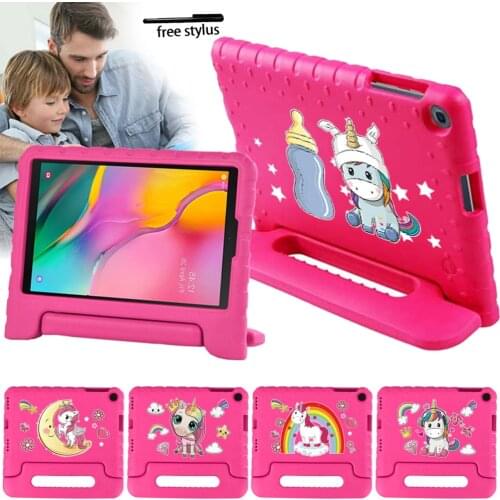 Shockproof Foam EVA Cover Case for Samsung Tab A 10.1 2019 T510 T515 Shell Housing Dirt / Shock Proof Portable Handle+Stylus