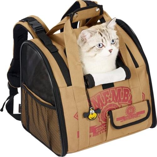 Cat Dog Backpack Carrier Car Seat Bag Comfort Door Transport Double Shoulder Travel Pet Backpack Air Box For Puppy Kitty