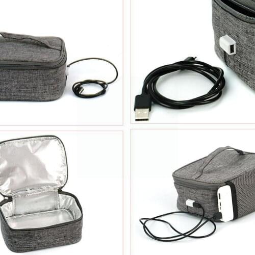 Oven Lunch Box Bag Electric USB Mini Personal Portable Lunch Vehicle Household Oven Warmer Food Heating N5M9