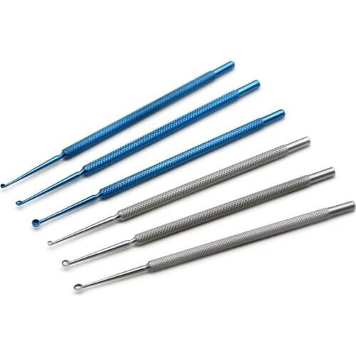 Titanium Double-ended Chalazion Curette Micro ophthalmic eye surgical instrument
