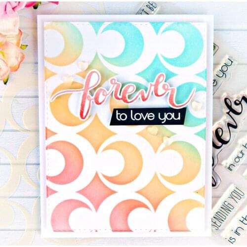 Rotating Crescent Background Stencil for DIY Scrapbooking Album DIY Paper Card Craft Fun Plastic Templates Decoation New 2019