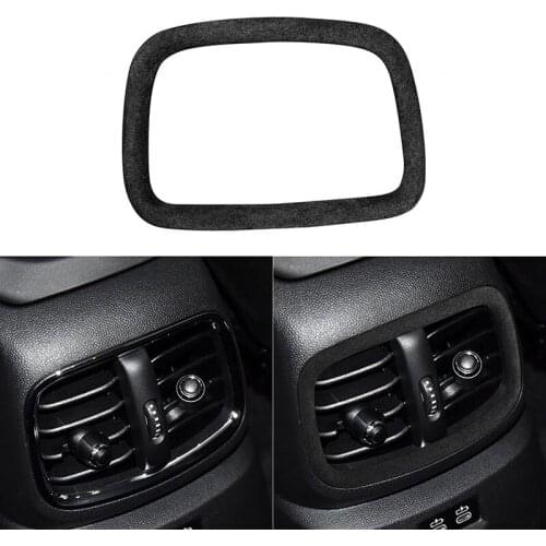 Suede Car Interior Rear Air Outlet Decoration Frame Cover Trim Sticker for BMW MINI F60 2018-2020 Auto Styling Accessories