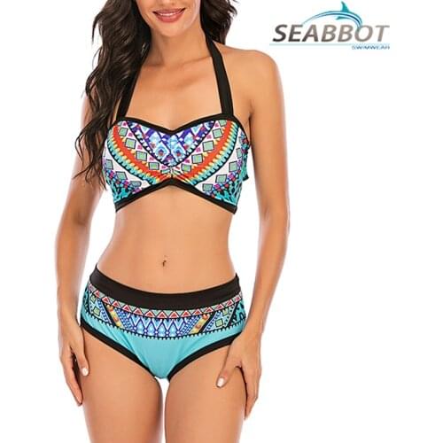 Women Sexy Polka Dot Bathing Suit Push-up Beach Swimsuit Bikini Swimwear Plus Size Colorful Striped Beach Swimming Suit