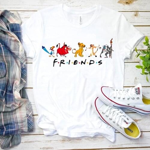 2021new Flim Animal Kingdom Shirt Lion King Friends Shirt Friends Tops&tee Funny Graphic Vacation T-shirt Unisex Couple Shirt