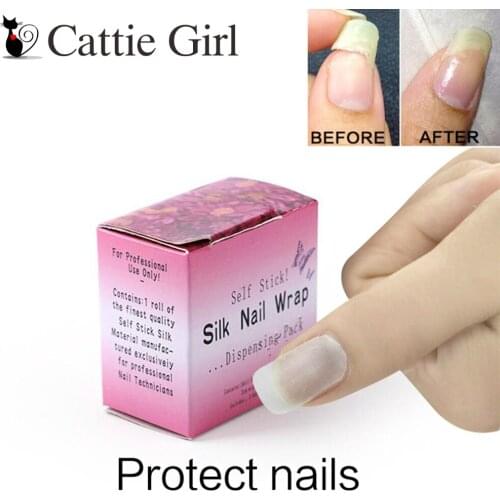 3*100cm Self Fiberglass Adhesive Silk Nail Wrap Reinforce Nail Protector White UV Gel Acrylic Manicure Nail Art Tool