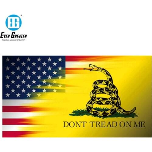 4.5*2.5inch Car Styling DONT TREAD ON ME DECAL US America USA STICKER Vinyl JDM Car Stickers and Decals