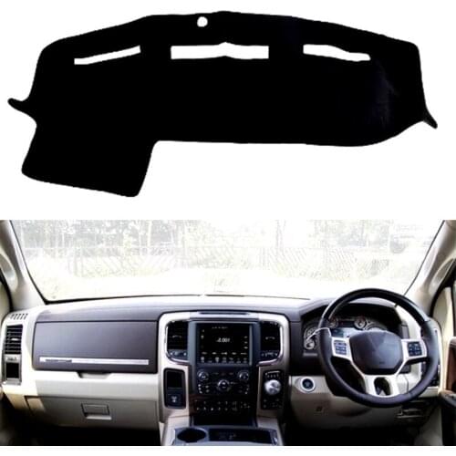 Anti-UV Car Dashboard Dash Cover Mat Pad Sun Shade Instrument Carpet Car Accessories For Dodge Ram 1500 2500 3500 2010 2011-2018