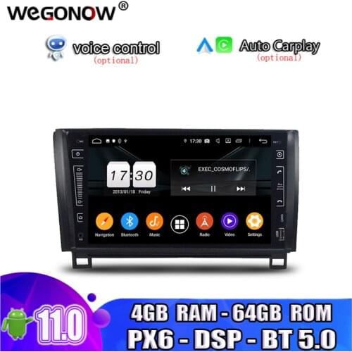 PX6 HD 9" TDA7851 Android 10.0 4GB 64GB Car DVD Player Wifi RDS RADIO GPS map Bluetooth5.0 For Toyota Tundra Sequoia 2007-2013