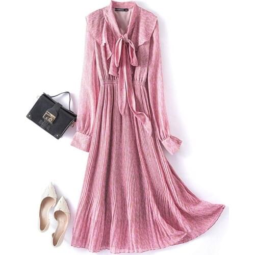 Large Chiffon Dress 2021 spring and autumn new fat sister temperament goddess first love floral dress 20100810