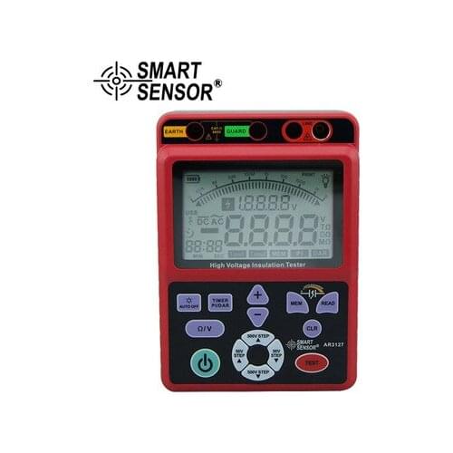 AR3127 digital high voltage insulation resistance tester 5000V megger shake table electronic table 0.0-99.9G ohm resistor
