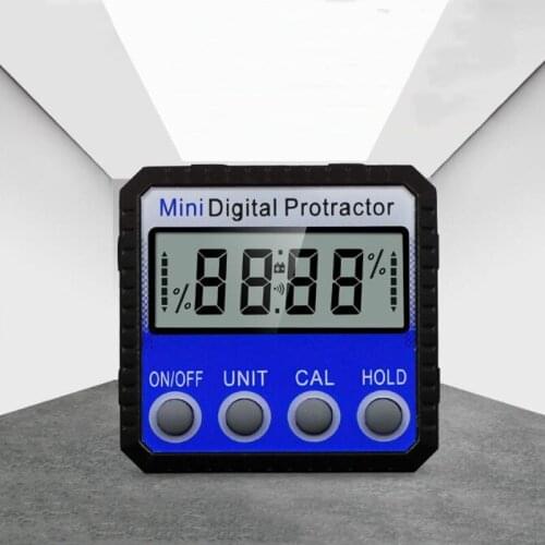 Digital Protractor Inclinometer Slope Level Meter Protractor Angle Ruler Measuring Instrument With Magnetic Base Angle Finder