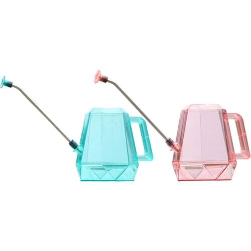 1.2L Watering Can Transparent Watering Can with Stainless Steel Long Spout