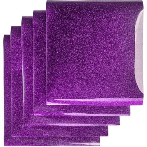 HTV vinyl 10*12 inch heat transfer vinyls 5 sheets easy to cut glitter films DIY T Shirts hip hop pattern at party home decor