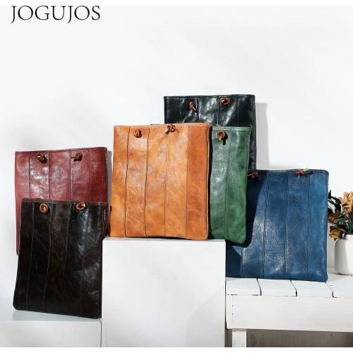 JOGUJOS Casual Female Genuine Leather Handbag Shopper Large Capacity Tote Bag 2021 Womens Shoulder Crossbody Bag Luxury bolsos