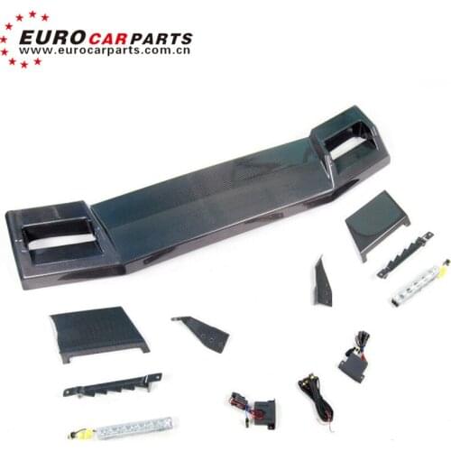 G class w463 B style carbon finber and PU material roof spoiler for G350 G400 G500 G55 G63 G65 LED roof lights