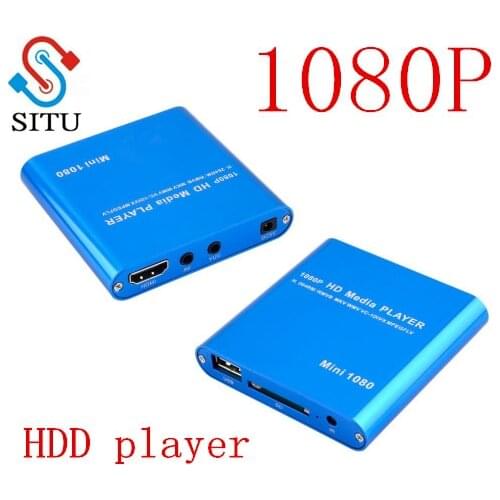 SITU Mini Full Hd 1080p Usb External Hdd Player With SD MMC Card Reader Host Support Mkv Hdmi Hdd Media Player