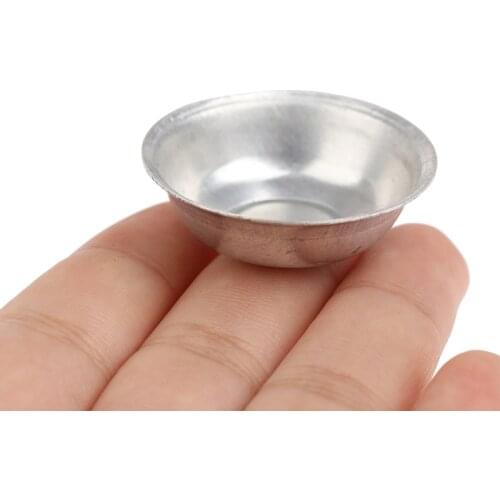 1/12 Dollhouse Miniature Mini Iron Basin Model Kitchen Decor Accessories Toys for Doll House Decoration