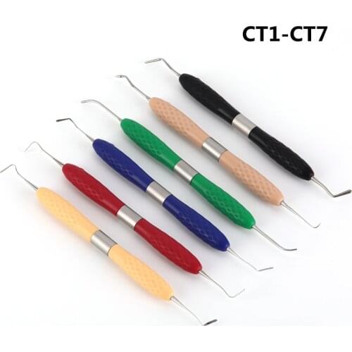 Cesoon 7Pcs/Pack Dental Aesthetic Restoration Kit Composite Resin Filler Fit Resin Knife