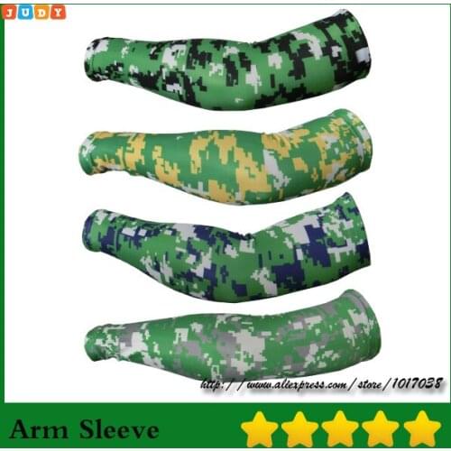 Outdoor compression Camo Arm Sleeves for Football Baseball Basketball Golf Cycling Youth and Adult