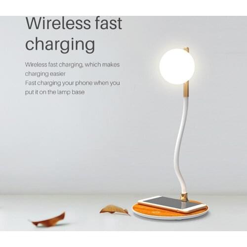 Desk Lamp LED Touch Control Bedside Desk Lamp reliable fast charging Wireless Phone Charger Study Reading Light Home Decor