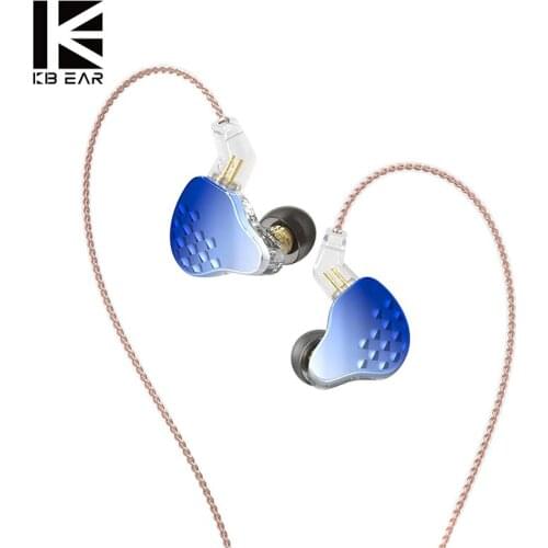 KBEAR Robin 10mm 1DD +4BA Hybrids In-Ear Monitors 2Pin 0.78mm Earphone Zinc Alloy Electroplated Cover Earbuds Upgrade KBEAR Lark