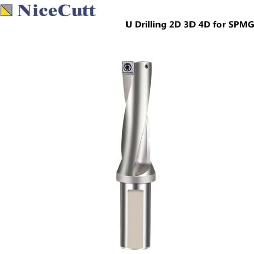 Nicecutt SP Series U Drilling 2D 3D 4D Indexable For SPMG Drilling Inserts Fast Bit U Drill Mechanical Lathes CNC Freeshipping