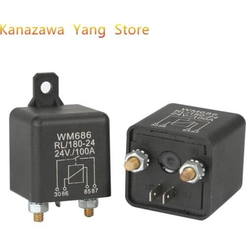 1PCS 2PCS /Lot WM686 Normal Open Heavy Duty Car Starter Relay for Control Battery ON/OFF RL/180 DC 12V In Stock Best Quality