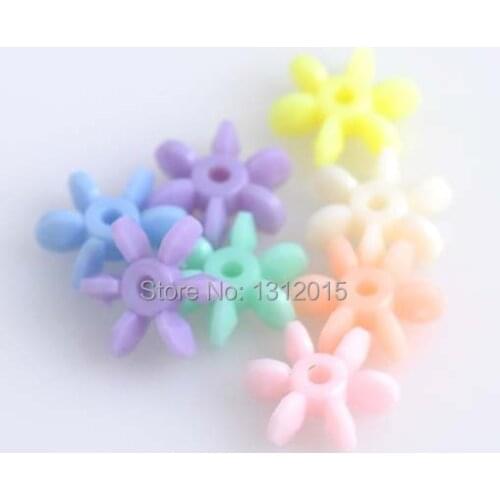 Wholesale 12mm 300pcs Mixed Color Wheel Acrylic Spacer Beads for diy craft Handmade YKL0196