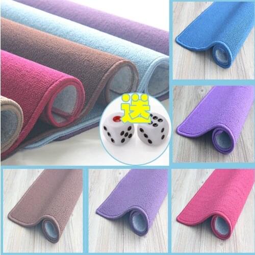 Mahjong poker tablecloth thickening solid color mahjong mat mahjong table cloth 78cm