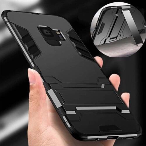 Shockproof Armor Case for Samsung Galaxy A3 A5 A7 A8 J3 J5 J7 2016 2017 S9 Plus S8 Plus S6 S7 edge Note8 Note9 Hybrid Stand Case