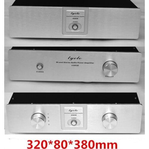 Size 320*80*380mm A3208C aluminum panel amplifier chassis/Preamp case/Stage/Integrated amplifier/AMP Enclosure/case/DIY box