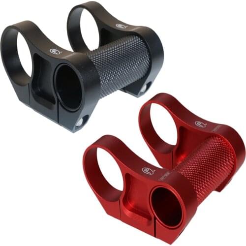 Adjustable double folding bike stem bmx stem riser CNC weight-reducing vertical T-Tube 25.4 Transfer 31.8 bicyle handlebar stem