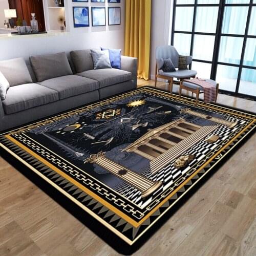 Luxury court building Carpet for Living Room Kitchen Floor Mat Bedroom bedside Rug Classic Carpet Wine and Coffee Rug for Lounge