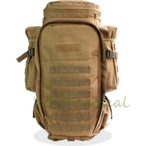 60L Tactical Rifle Carry Backpack Airsoft Paintball Hunting Bags Tactical Extended Full Gear Dual Rifle Gun bag