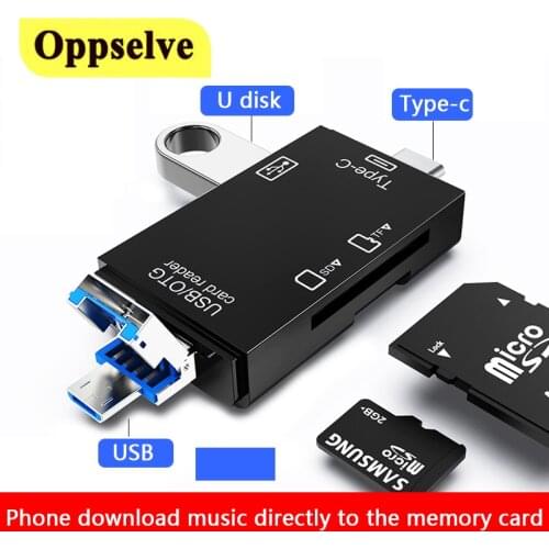 TF OTG SD Card Reader For Laptop USB Micro 2.0 Type C Memory Card Reader Adapter for Macbook Huawei Xiaomi Android Mobile Phone